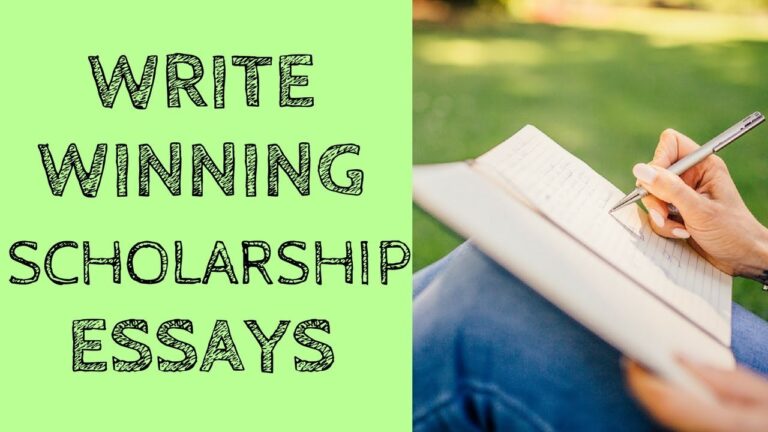 winning scholarship essays